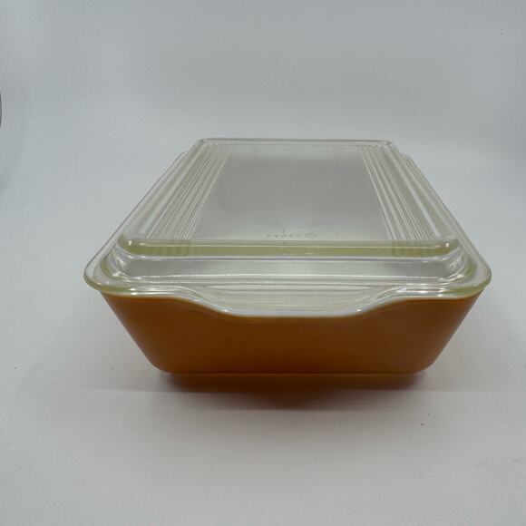 Vintage Pyrex 1974-1978 Old Orchard Pattern Refrigerator Dish with Lid Ovenware - Picture 3 of 9
